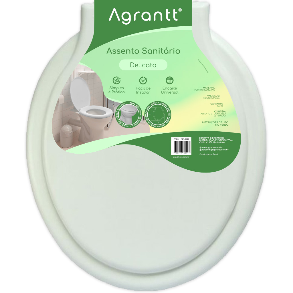 Assento Sanitário Oval Universal Delicato