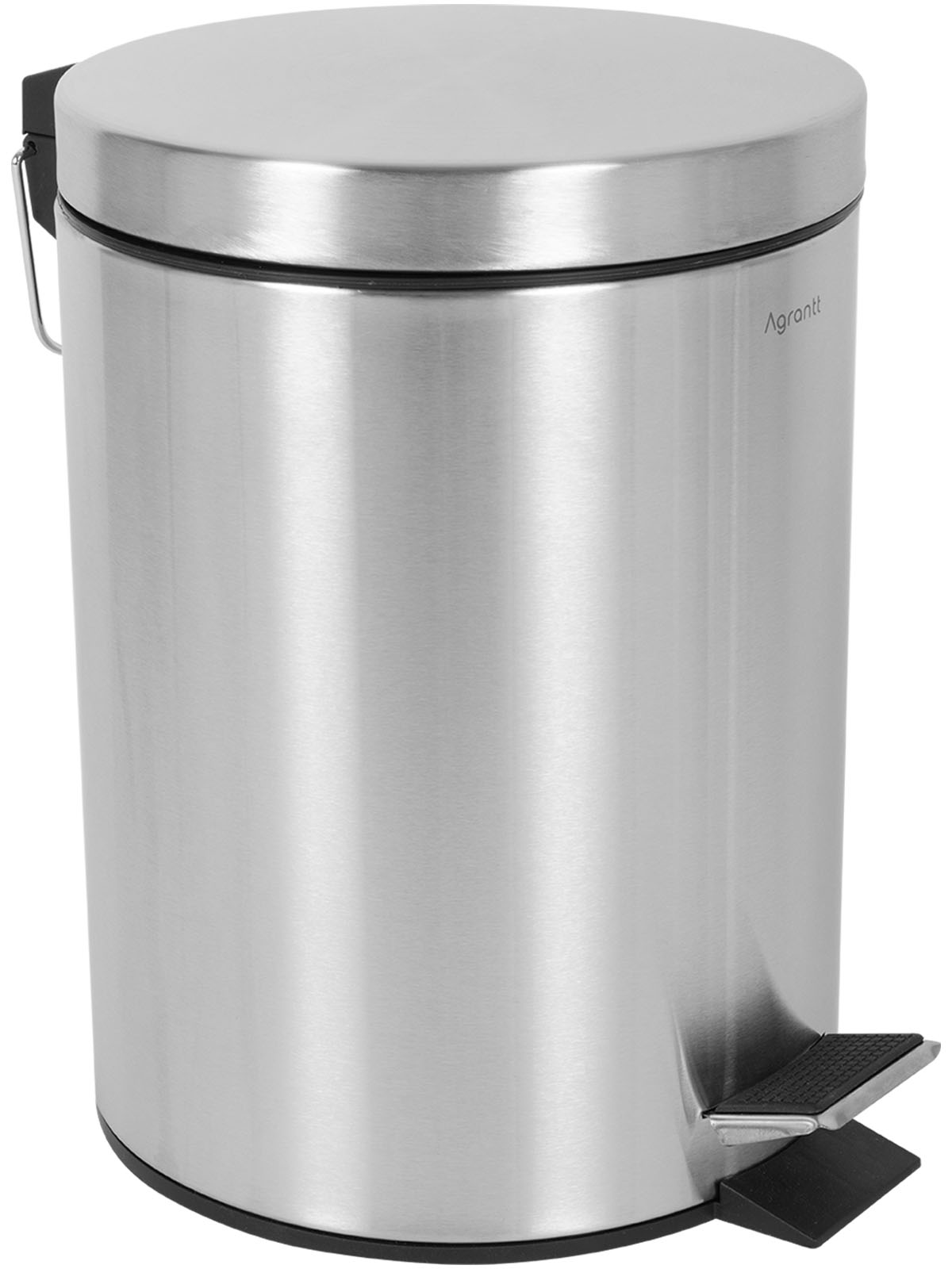 Lixeira Redonda Inox Escovado 3 Litros
