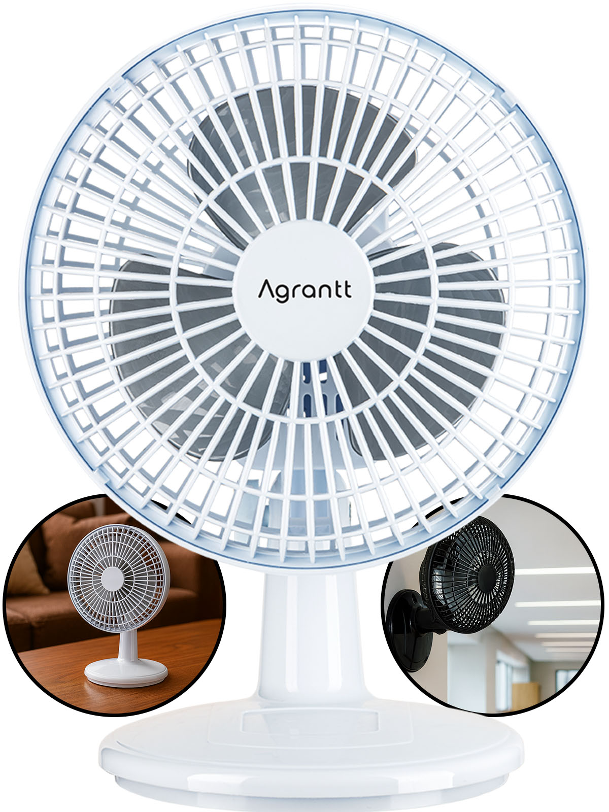 Ventilador Mini Turbo 20cm Branco