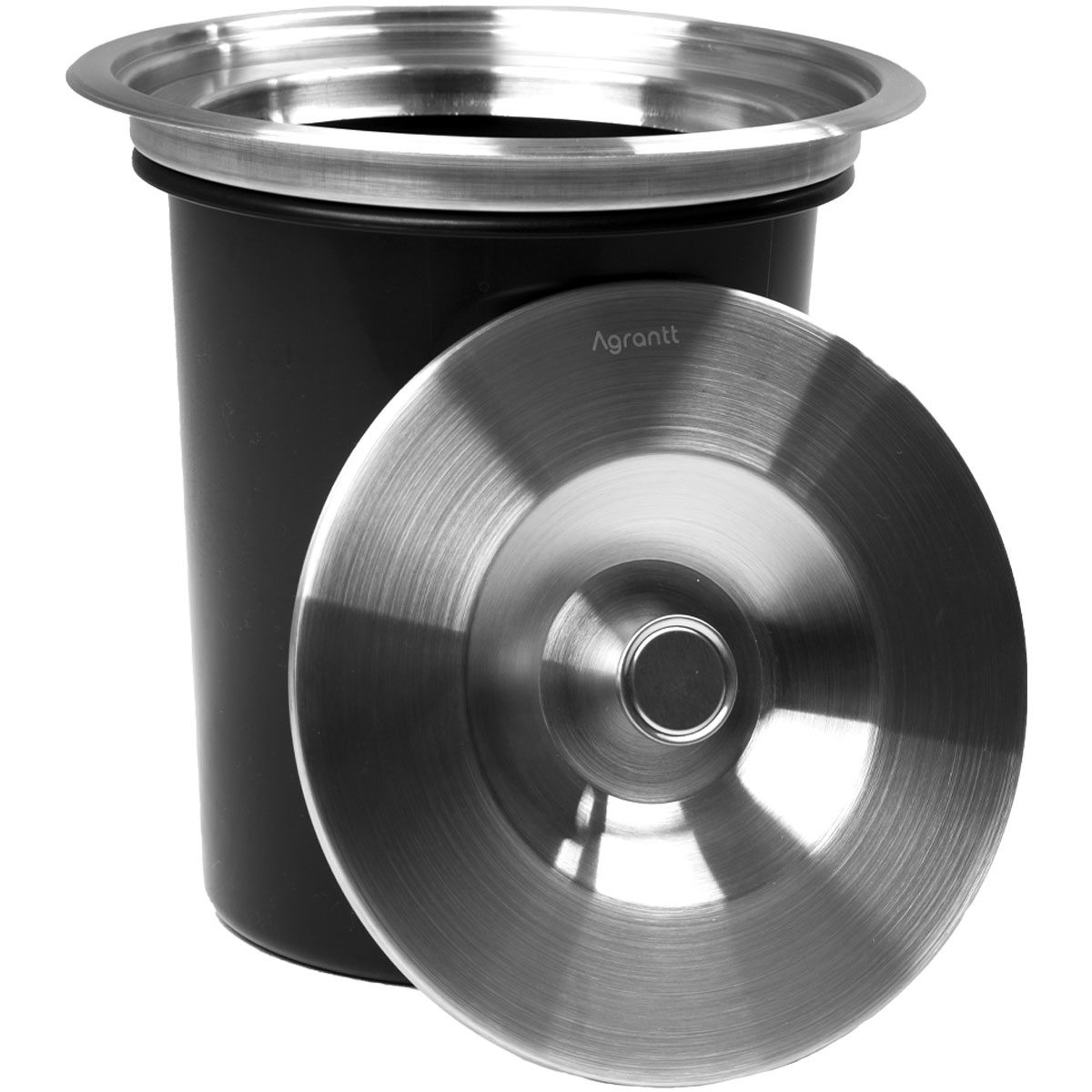 Lixeira de Embutir para Pia 5 Litros Aço Inox Escovado