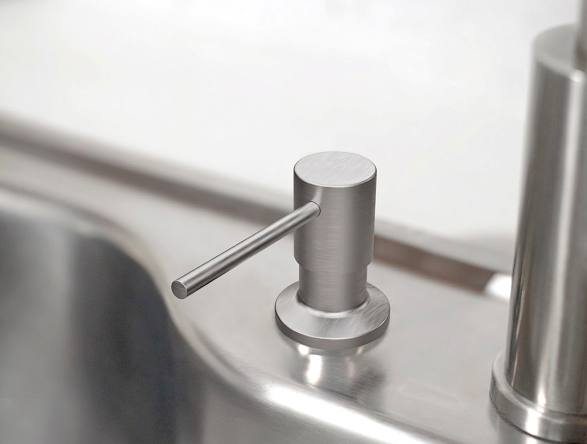 Dispenser Dosador de Sabão 500ml Aço Inox Escovado